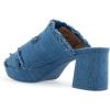 imageAerosoles Womens Collin Heeled SandalMedium Blue Denim