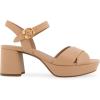 imageAerosoles Womens Cosmos Heeled SandalsBeige Beige Leather