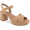 imageAerosoles Womens Cosmos Heeled SandalsBeige Beige Leather