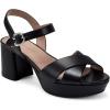 imageAerosoles Womens Cosmos Heeled SandalsBlack Leather