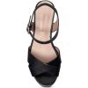 imageAerosoles Womens Cosmos Heeled SandalsBlack Leather