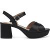 imageAerosoles Womens Cosmos Heeled SandalsBlack Satin