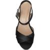 imageAerosoles Womens Cosmos Heeled SandalsBlack Satin