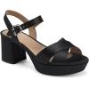 imageAerosoles Womens Cosmos Heeled SandalsBlack Satin