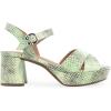 imageAerosoles Womens Cosmos Heeled SandalsGleam Snake Print Leather