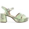 imageAerosoles Womens Cosmos Heeled SandalsGleam Snake Print Leather