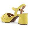 imageAerosoles Womens Cosmos Heeled SandalsGreen Sheen Suede
