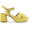 imageAerosoles Womens Cosmos Heeled SandalsGreen Sheen Suede