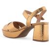 imageAerosoles Womens Cosmos Heeled SandalsLight Bronze Leather