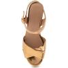 imageAerosoles Womens Cosmos Heeled SandalsLight Bronze Leather