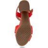 imageAerosoles Womens Cosmos Heeled SandalsRed Suede
