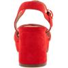 imageAerosoles Womens Cosmos Heeled SandalsRed Suede