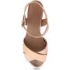 imageAerosoles Womens Cosmos Heeled SandalsRose Gold Leather