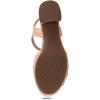 imageAerosoles Womens Cosmos Heeled SandalsRose Gold Leather