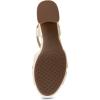 imageAerosoles Womens Cosmos Heeled SandalsSoft Gold Leather