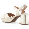 imageAerosoles Womens Cosmos Heeled SandalsSoft Gold Leather