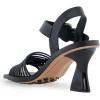 imageAerosoles Womens Crew Heeled SandalBlack Pu