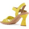 imageAerosoles Womens Crew Heeled SandalGreen Sheen Pu