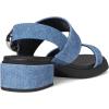 imageAerosoles Womens Dantay Heeled SandalBlue Jean Denim Suede