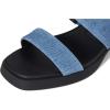 imageAerosoles Womens Dantay Heeled SandalBlue Jean Denim Suede