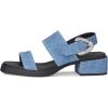 imageAerosoles Womens Dantay Heeled SandalBlue Jean Denim Suede