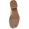 imageAerosoles Womens Demi Heeled SandalNatural Crochet FabricTan Faux Leather