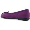 imageAerosoles Womens Homebet Ballet FlatDark Purple Faux Suede