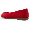 imageAerosoles Womens Homebet Ballet FlatRacing Red Faux Suede