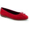 imageAerosoles Womens Homebet Ballet FlatRacing Red Faux Suede