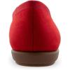 imageAerosoles Womens Homebet Ballet FlatRacing Red Faux Suede