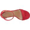 imageAerosoles Womens Lawrence Heeled SandalRed Faux Suede