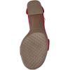 imageAerosoles Womens Lawrence Heeled SandalRed Faux Suede