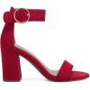 imageAerosoles Womens Lawrence Heeled SandalRed Faux Suede