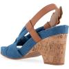 imageAerosoles Womens Miki Heeled SandalMedium Blue Denim