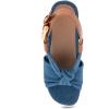 imageAerosoles Womens Miki Heeled SandalMedium Blue Denim