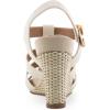 imageAerosoles Womens Paige Wedge SandalEggnog Pu Leather
