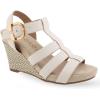 imageAerosoles Womens Paige Wedge SandalEggnog Pu Leather
