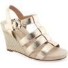 imageAerosoles Womens Paige Wedge SandalSoft Gold Pu