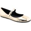 imageAerosoles Womens Perry Mary Jane FlatGold Faux Leather