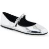 imageAerosoles Womens Perry Mary Jane FlatSilver Mirror Metallic Pu