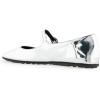 imageAerosoles Womens Perry Mary Jane FlatSilver Mirror Metallic Pu