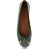 imageAerosoles Womens Pia Ballet FlatFir Green Patent Crinkled Faux Leather