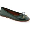 imageAerosoles Womens Pia Ballet FlatFir Green Patent Crinkled Faux Leather