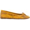 imageAerosoles Womens Pia Ballet FlatMarigold Snake Print