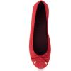 imageAerosoles Womens Pia Ballet FlatRacing Red Suede