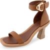 imageAerosoles Womens Calico Heeled SandalTan Leather