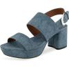 Blue Jean Denim Textured Faux Leather
