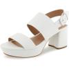 Bright White Faux Leather