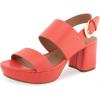 Coral Lizard Embossed Faux Leather