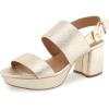 Gold Metallic Textured Faux Leather
